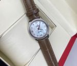 TW Factory Omega De Ville 27.4mm for Women 39mm for Men Mother of Pearl Dial 316L Steel Leather Strap Watch